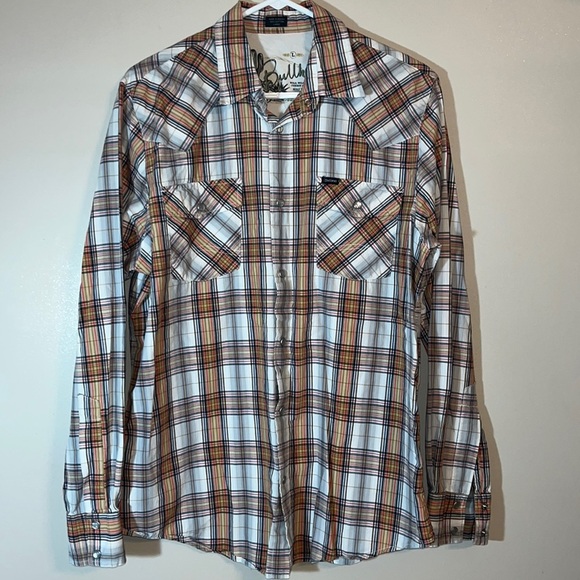 Vintage Bullhead western plaid button down - Picture 1 of 4